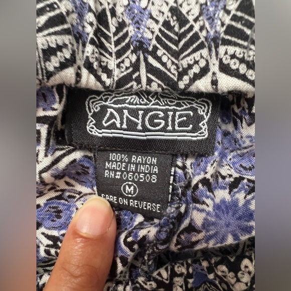 ANGIE Elephant Printed Strapless Romper Medium lightweight summer jumpsuit - Picture 12 of 16